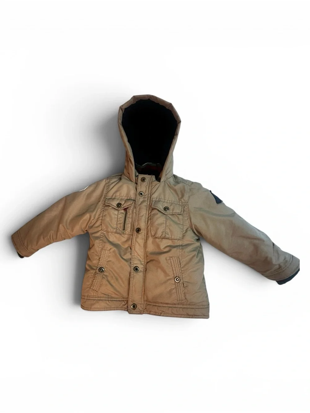 OshKosh B'gosh Tan Hooded Puffer Jacket